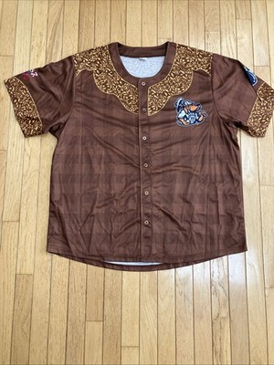 MIDLAND ROCK HOUNDS 2024 BROWN XL TEAM JERSEY-SGA (M&M MECHANICAL, TEXAS BURGER)