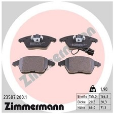 Satz Bremsbeläge Bremsklötze vorne für Seat Leon 1P1 5F1 Toledo 3 5P2 4 | 243