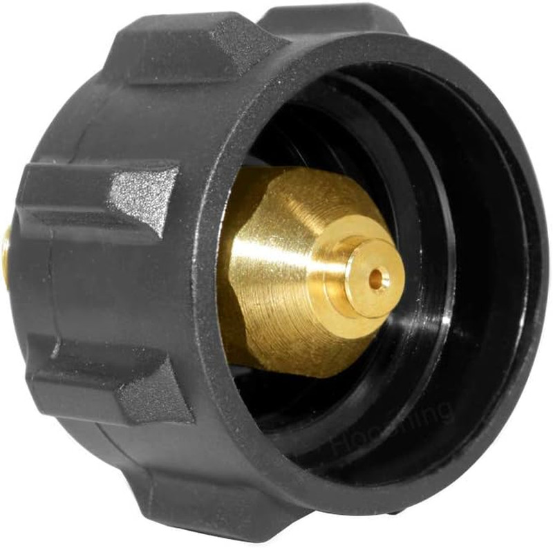 QCC1 Propane Gas Fitting Adapter with 1/4 Inch NPT Male Pipe Thread, Soild Brass