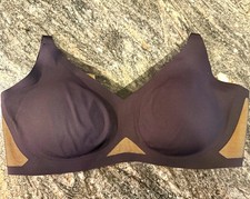 Honeylove Crossover Bra, Black, XL, Mesh Pane...
