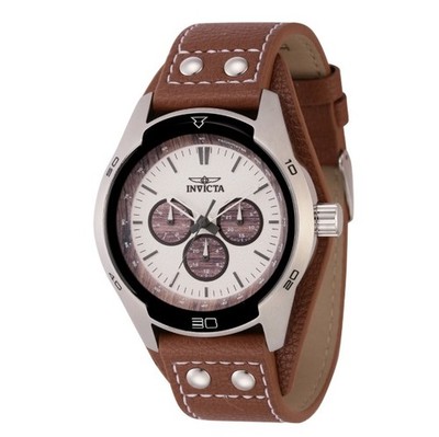 Invicta Specialty Men's Coachman Multi-Function 44mm Genuine Leather Watch 44837