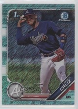 2019 Bowman Chrome Prospects Aqua Shimmer Refractor /125 Derian Cruz #BCP-11 z6b