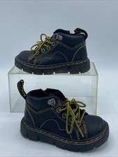 Dr Martens Black Raffe Church Side Zip Toddler Boots UK 7