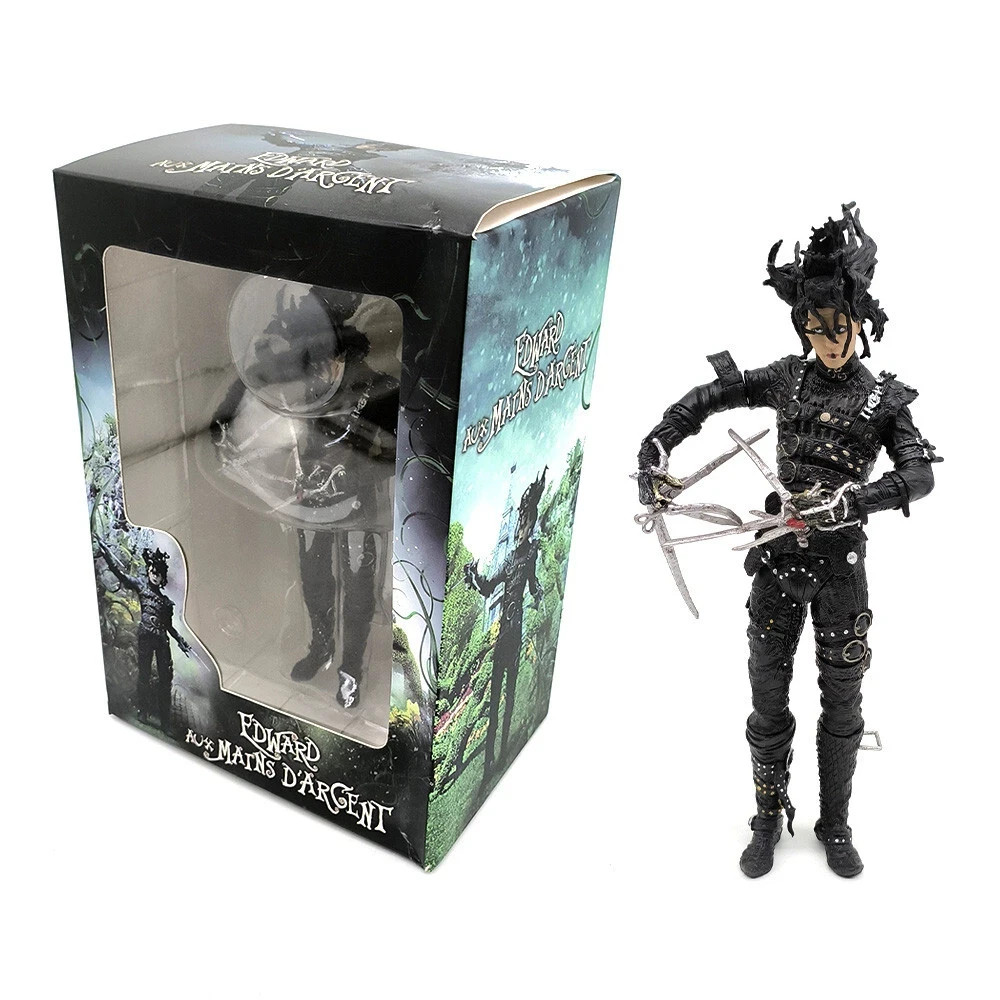 7'' Edward Scissorhands Action Figure Johnny Depp Horror Model Toy New