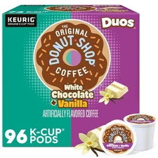 The Original Donut Shop Duos White Chocolate + Vanilla Keurig Single Serve K-Cup