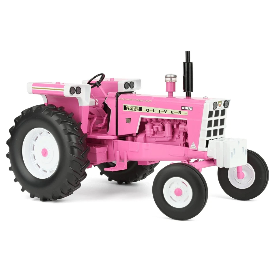 Spec Cast 1/16 Pink Oliver 1755 Open Station Tractor with Wide Front Axle SCT978 - Image 2 of 4