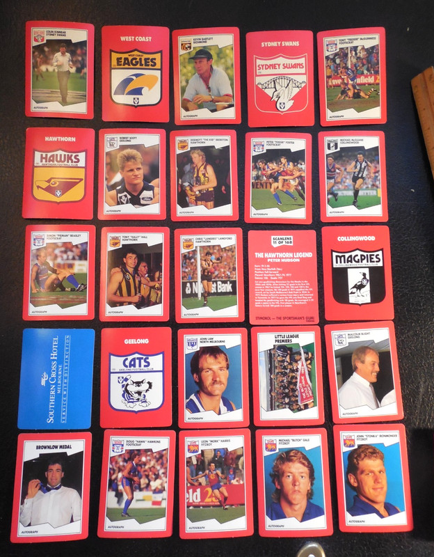 1989 Stimorol Gum Australian Rules football card lot 58 Brereton Hawks Cats NICE