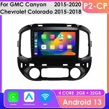 For Chevrolet Colorado 2015-2018 CarPlay Android 14 Car Radio GPS WIFI SWC2+32GB