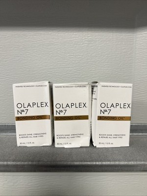 3 PACK Olaplex No. 7 Bonding Oil  1 oz FRESH AUTHENTIC