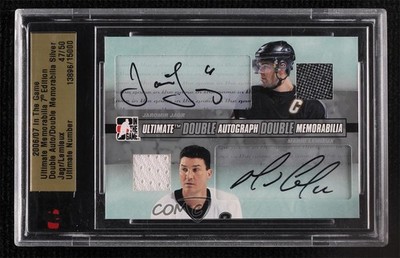 2006-07 ITG Ultimate Memorabilia 7th Edition Silver 47/50 Mario Lemieux Auto 7i6