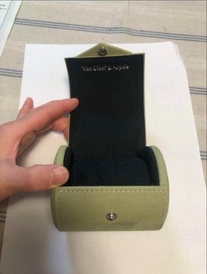 Van cleef & Arpels Watch Bracelet case suede Jewelry Travel box | eBay