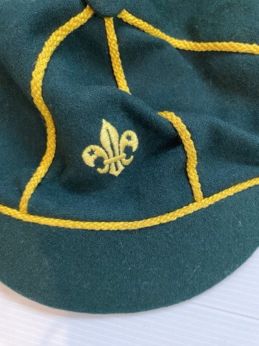 Scout Vintage Wool Australian Cub Scout Shop Hat Cap With Badge Large - Foto 9 di 9