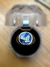 Mens Eagle Signet Ring Blue Enamel Stainless Steel Size W Vintage Style