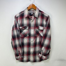 Vintage Carhartt Plaid Pearl Snap Button Up Shirt Medium
