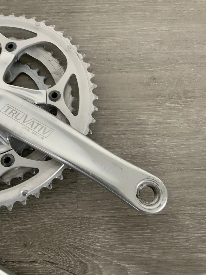 TRUVATIV ELITA CRANKSET TRIPLE 52-42-30 TOOTH 10 OR 9 SPEED 175 MM ARMS - Image 4 of 4