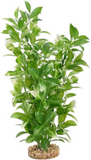 Aqualife White Tipped Ludwigia Plant, Plastic Aquarium Plant Decoration 14 In