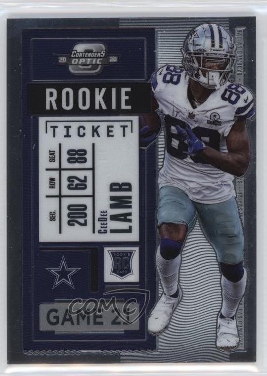2020 Panini Contenders Optic Rookie Ticket CeeDee Lamb #65 Rookie RC 1i77