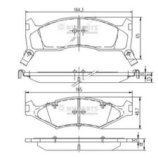 Plaquette de frein Kia SEPHIA