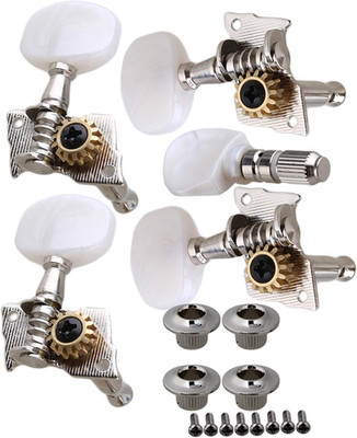 Yibuy Banjo Semiclosed Right Machine Head Tuning Tuner Peg Key for Guitar Parts
