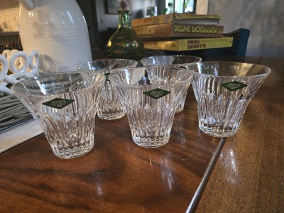 Godinger Shannon Dublin Crystal Knightsbridge Rocks Old Fashioned Glasses FIVE