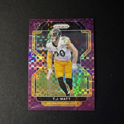 2020 Prizm Football TJ Watt Purple Power Prizm /49 Pittsburgh Steelers