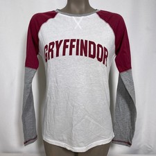 Universal Studios Harry Potter Gryffindor Raglan Long Sleeve Shirt Womens MEDIUM