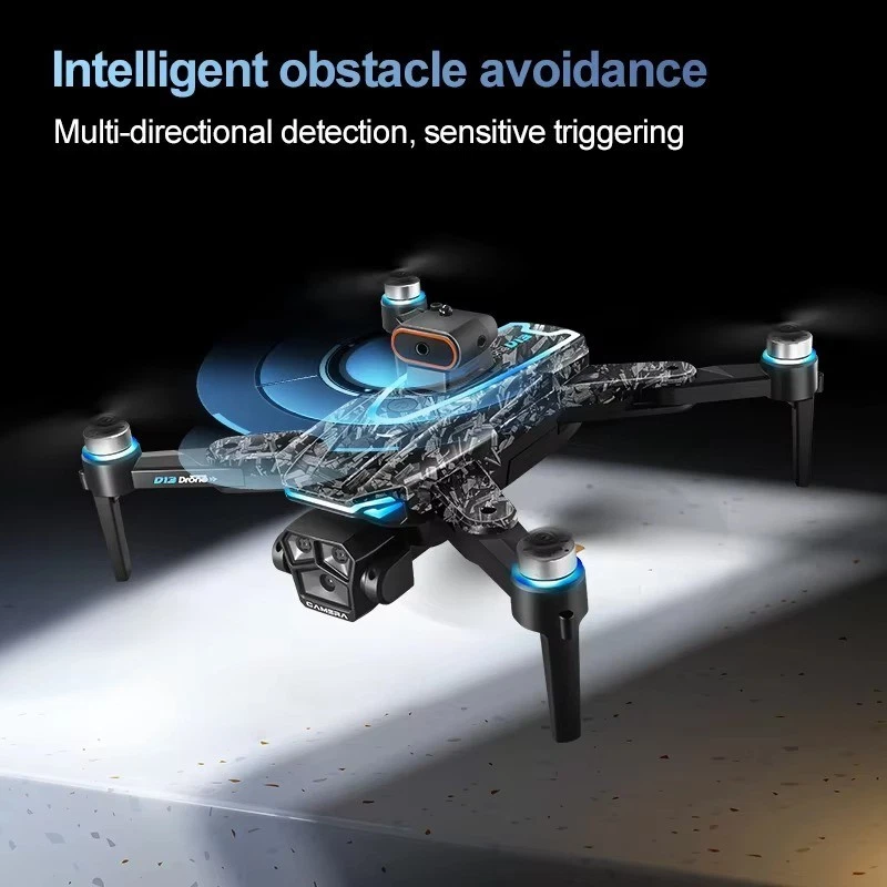 D13 4K Drone with 3 Cameras, 5G WiFi FPV, Screen Remote, Brushless Motor — 第 4/4 张图片