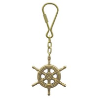 Steuerrad-SchlüSselanhäNger AnhäNger Aus Messing Golden Sea-Club