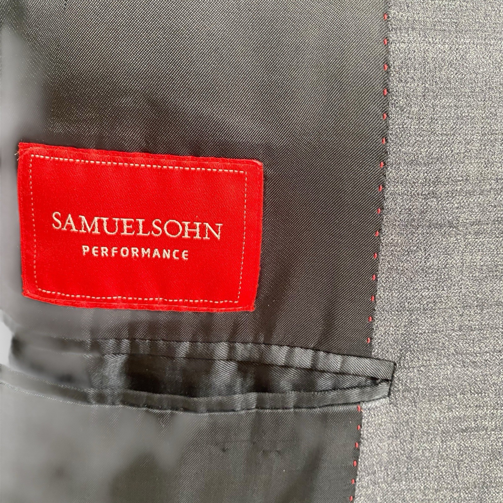 Samuelson Mens Size 42L Performance Blazer Suit J… - image 9