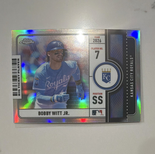 2026 Topps Chrome Bobby Witt Jr. #BTP-16 Big Ticket Players Refractor Royals