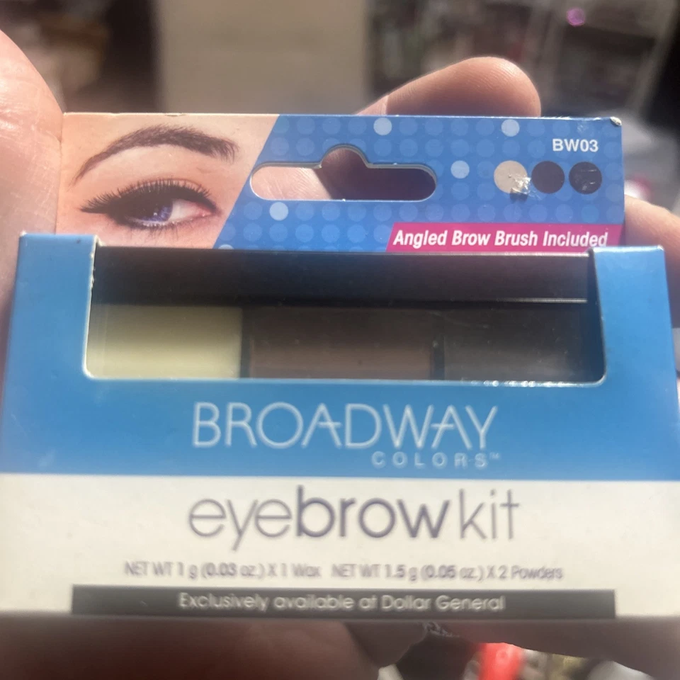 Kit de cejas Broadway Colors BW03 cera en polvo marrón chocolate rico Foto 2 de 3