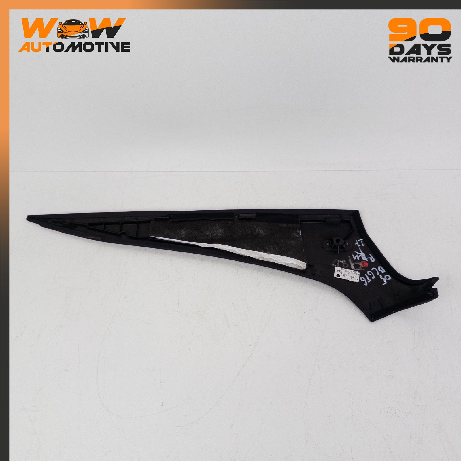 04-10 BENTLEY CONTINENTAL GT REAR RIGHT QUARTER UPPER C PILLAR TRIM BLACK OEM