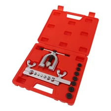 9Pcs Brake Steel Brake Line Double Flare Flaring Tool Kit Set For 90° Flares