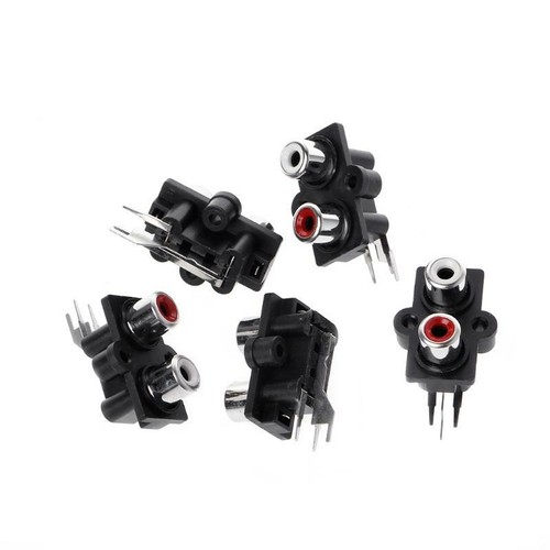5 Pcs PCB Mount 2 Position Stereo Audio Video Jack RCA Female Connector Y - Picture 4 of 8