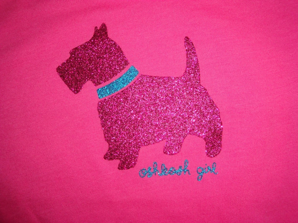 Oshkosh B'Gosh Sparkly Terrier Puppy Dog Graphic Top ~ Size 6 Months ~ NWT - Image 2 of 4