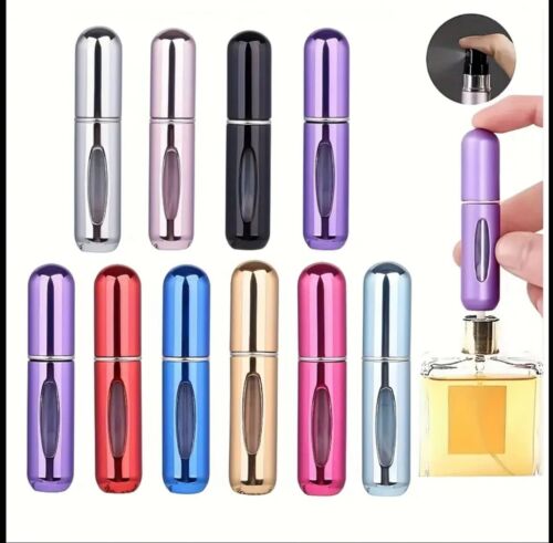 Mini Portable Reusable Perfume Spray Bottles, Lightweight Easy For Travel - Picture 1 of 23