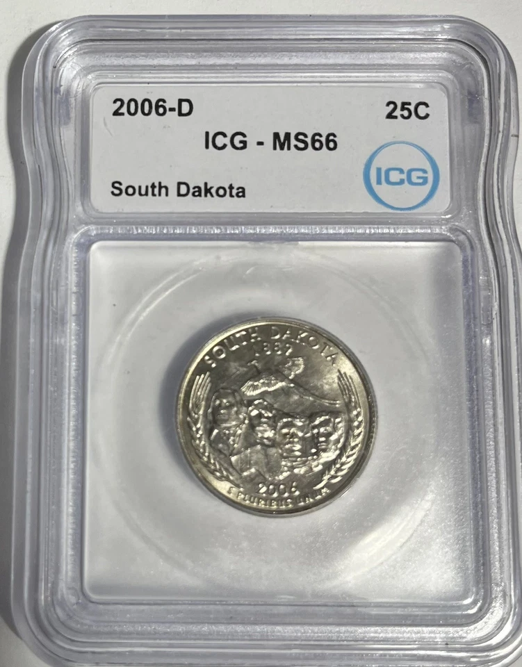 2006 S. Dakota State Quarter 25c ICG MS66 - Image 3 of 4