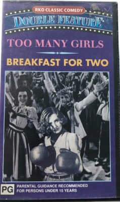 Breakfast For Two & Too Many Girls VHS Double Feature. Classic Comedy Musical