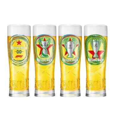 Heineken champions league glasses F1 and champions cup set of limited  edition UK