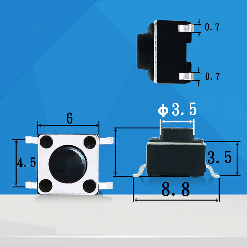 Tactical Switch Arduino Tact Switch Pulsador 6x6x5 4 Patas Arduino Robotica X100 En Venta En ...