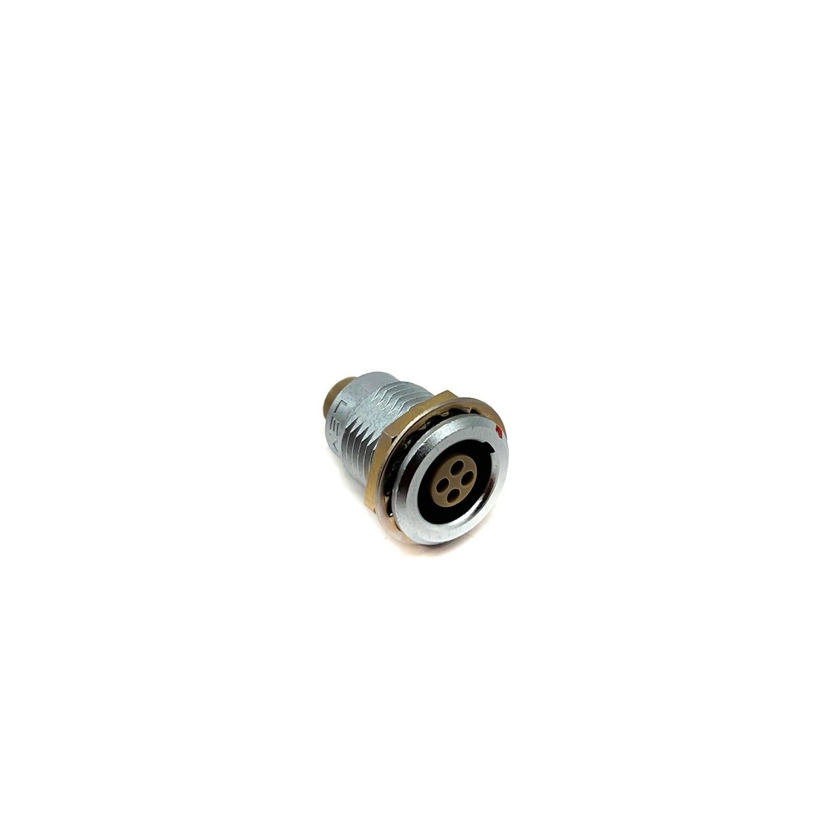 Lemo Swiss B Series EGG-1B-304 4-Contact Fixed Socket, Nut Fixing