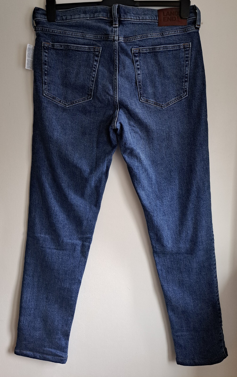 ex LANDS' END men's STRAIGHT FIT FLANNEL LINED WINTER JEAN W3242" / L