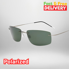 Men New Luxury Polarized Rimless Sunglasses
