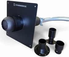 Exhaust Extension Silencer Kit with Insulated Through-Wall Mounting Plate 