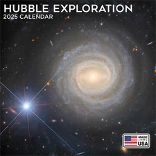 Hubble Explorations Calendar 2025 - Scenic Wall Calendar - Made in the USA!