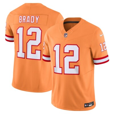Tampa Bay Buccaneers Tom Brady #12 Nike Orange 2025 F.U.S.E. NFL