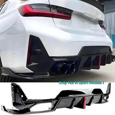 FOR BMW G20 LCI 320I 330I M SPORT REAR DIFFUSER LIGHT CARBON FIBER STYLE 2023-25