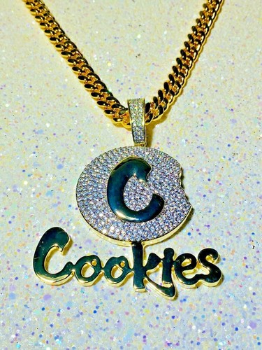 Mens Iced 8mm Miami Cuban Chain 14k C 