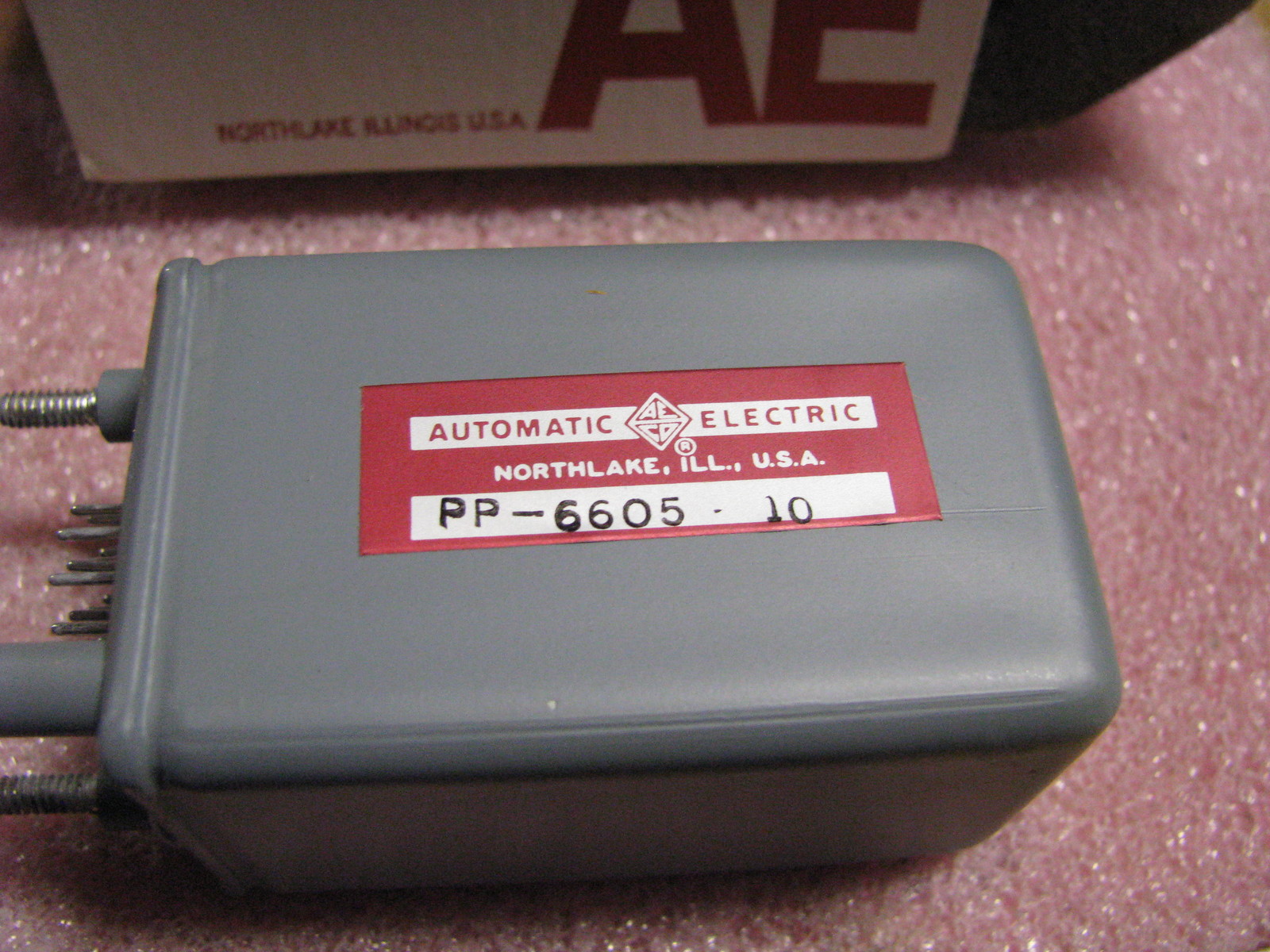AUTOMATIC ELECTRIC RELAY # PP-6605-10  NSN: 5945-00-246-9359