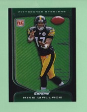 2009 Bowman Chrome NFL Draft Stock Mike Wallace Steelers Rookie Card# 143. rookie card picture